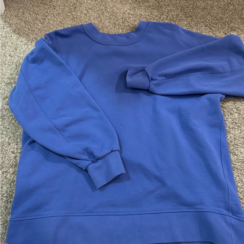 lululemon athletica Vibrant Blue Crewneck Sweater